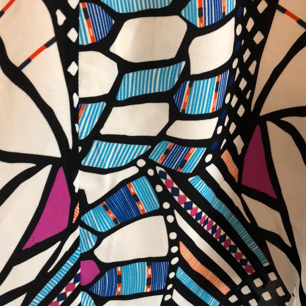 Olivaceous Colorful Boho Lightweight Long Sleeve Dress, NWT - Picture 4 of 4